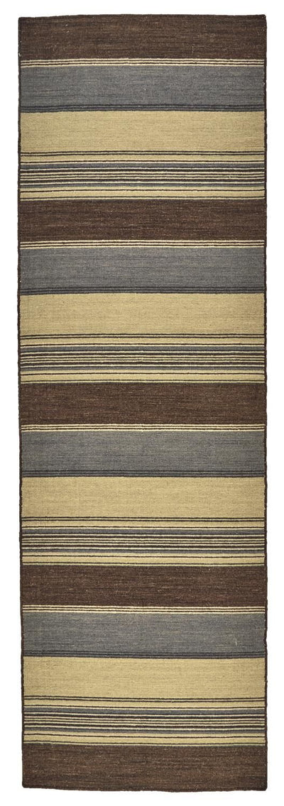 product image for Naida Flatweave Brown and Gray Rug by BD Fine Flatshot Image 1 89