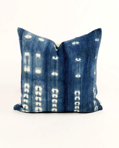 product image for Alpine Blue African Mud Cloth Pillow 1 66