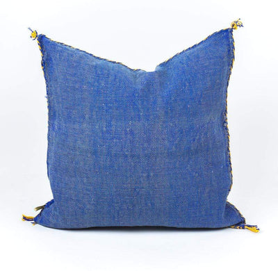 product image for Atlas Blue Moroccan Silk Pillow 2 19