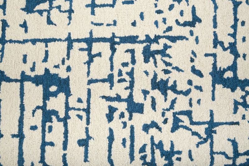 media image for Errol Ivory and Blue Rug by BD Fine Texture Image 1 238