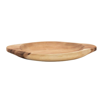 product image for acacia wood bowl with handles 3 1