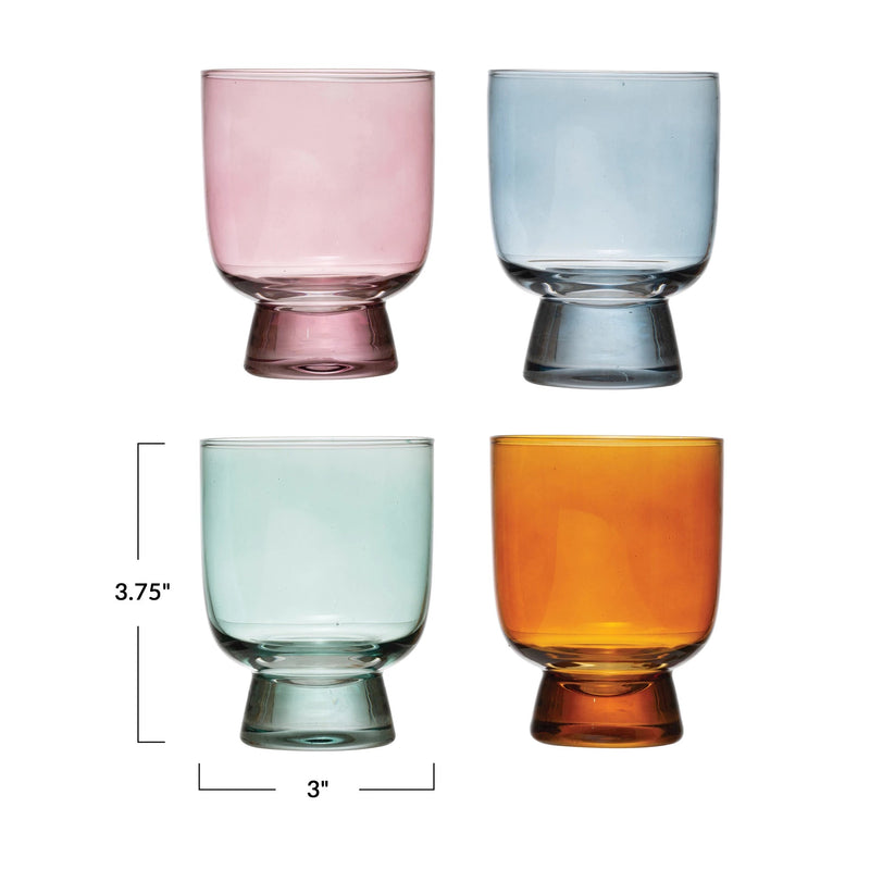 media image for 6 oz drinking glass 4 colors set of 4 2 249