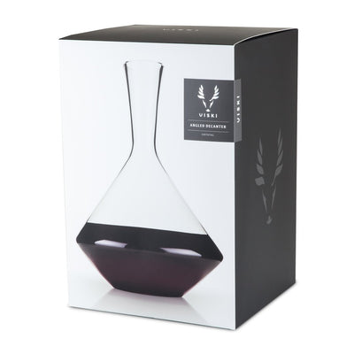 product image for angled crystal wine decanter 3 88