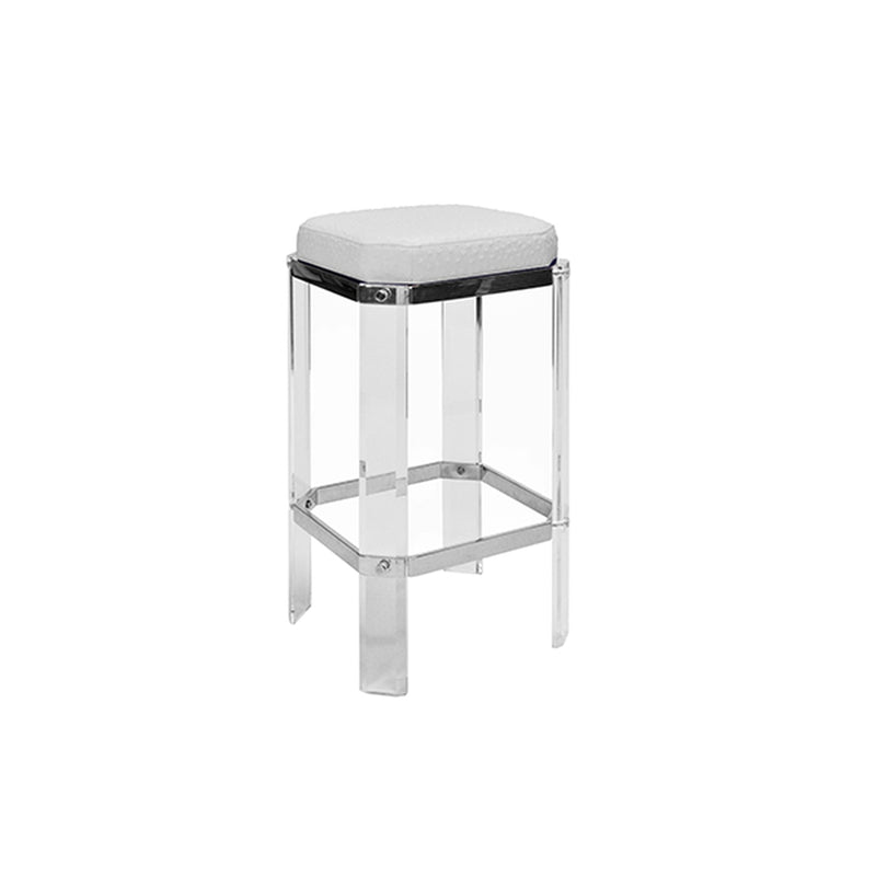 media image for acrylic counter stool with nickel accents in various colors 2 253