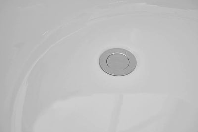 product image for chantal 67 soaking single slipper bathtub by elegant furniture bt10867gw 8 4