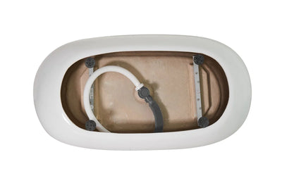 product image for allegra 54 soaking roll top bathtub by elegant furniture bt10754gw 5 90