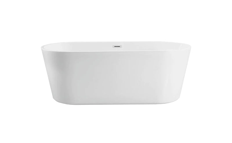 media image for odette 71 soaking roll top bathtub by elegant furniture bt10671gw 1 279