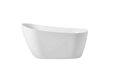 product image of chantal 54 soaking single slipper bathtub by elegant furniture bt10854gw 1 522