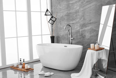 product image for allegra 59 soaking roll top bathtub by elegant furniture bt10759gw 10 14