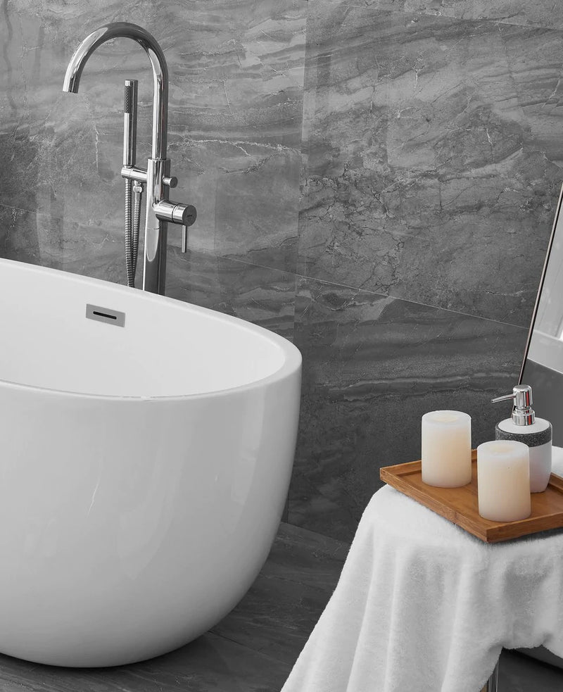 media image for allegra 54 soaking roll top bathtub by elegant furniture bt10754gw 14 234