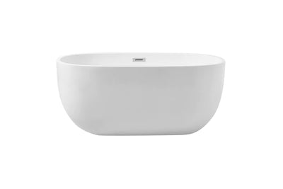 product image for allegra 54 soaking roll top bathtub by elegant furniture bt10754gw 1 16