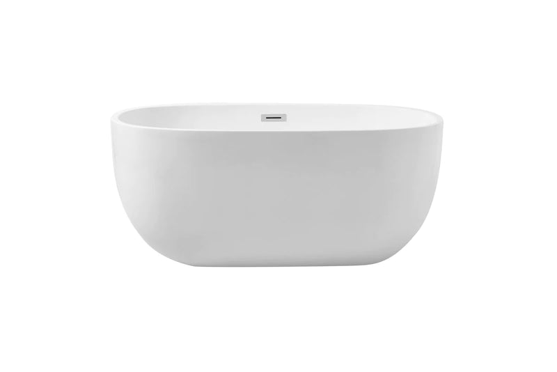 media image for allegra 54 soaking roll top bathtub by elegant furniture bt10754gw 1 265