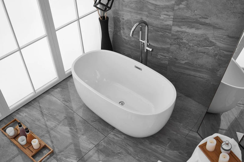 media image for allegra 54 soaking roll top bathtub by elegant furniture bt10754gw 11 237