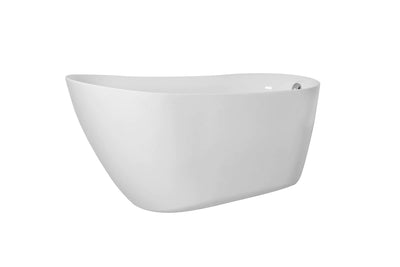 product image for chantal 59 soaking single slipper bathtub by elegant furniture bt10859gw 2 9