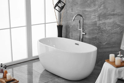 product image for allegra 54 soaking roll top bathtub by elegant furniture bt10754gw 12 9