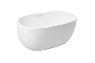 product image for allegra 54 soaking roll top bathtub by elegant furniture bt10754gw 3 83