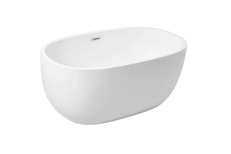 media image for allegra 54 soaking roll top bathtub by elegant furniture bt10754gw 3 299