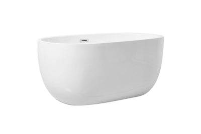 product image for allegra 54 soaking roll top bathtub by elegant furniture bt10754gw 2 54