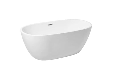 product image for allegra 59 soaking roll top bathtub by elegant furniture bt10759gw 3 6