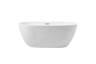 product image for allegra 59 soaking roll top bathtub by elegant furniture bt10759gw 1 61