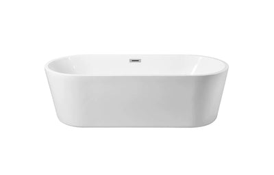 product image of odette 65 soaking roll top bathtub by elegant furniture bt10665gw 1 548