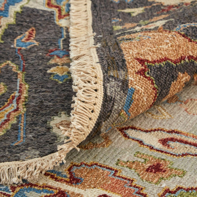 product image for pierson nomadic hand knotted charcoal multi rug by bd fine leyr0563chlmltj55 4 57