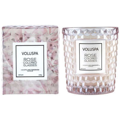 product image for Classic Textured Glass Candle in Rose Colored Glasses design by Voluspa 60
