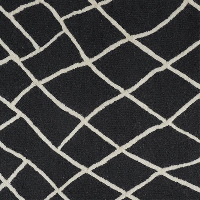 product image for Cavan Hand Tufted Black and Ivory Rug by BD Fine Texture Image 1 98