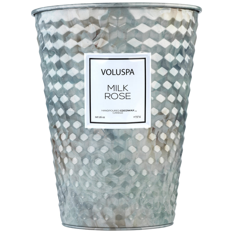media image for 2 Wick Tin Table Candle in Milk Rose design by Voluspa 248