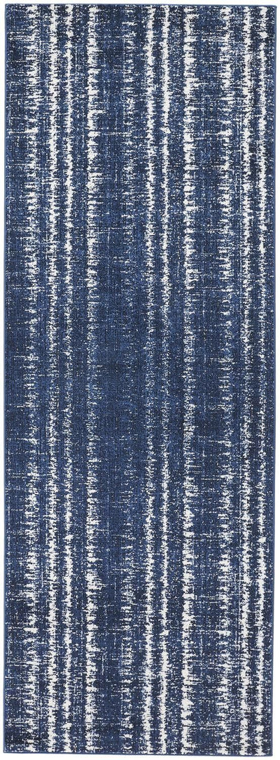 product image for Meera Blue and Ivory Rug by BD Fine Flatshot Image 1 32