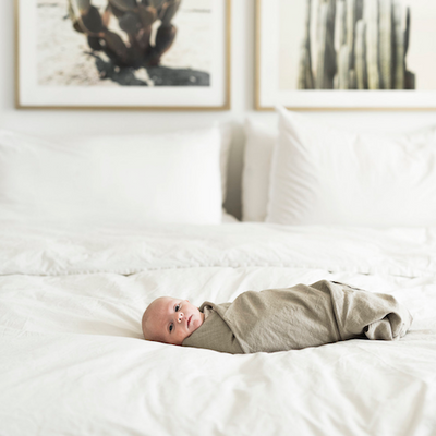 product image of linen swaddle blanket in earth 1 570