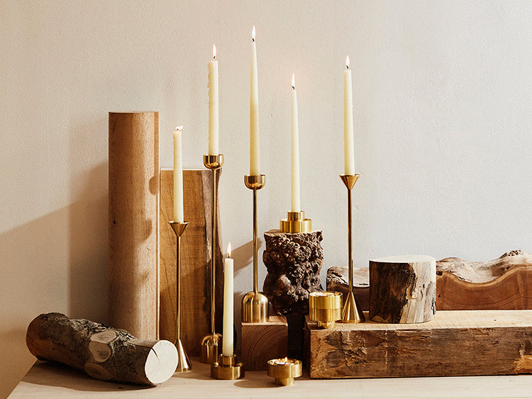 media image for dome spindle candle holder in various sizes by fs objects 9 255