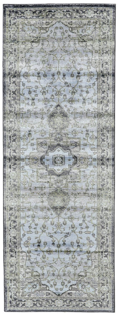 product image for Alessandria Gray and Blue Rug by BD Fine Flatshot Image 1 21