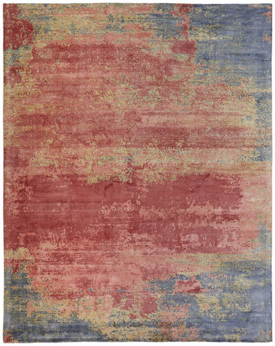 product image for Cashel Hand Woven Red and Pink Rug by BD Fine Flatshot Image 1 82