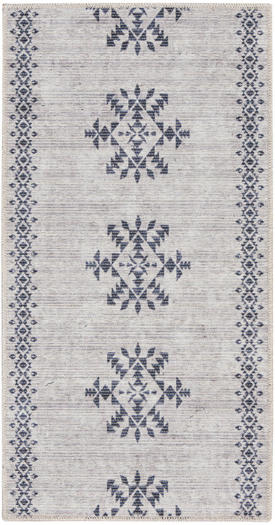 product image of Nicole Curtis Machine Washable Series Ivory Charcoal Scandinavian Rug By Nicole Curtis Nsn 099446163332 1 532
