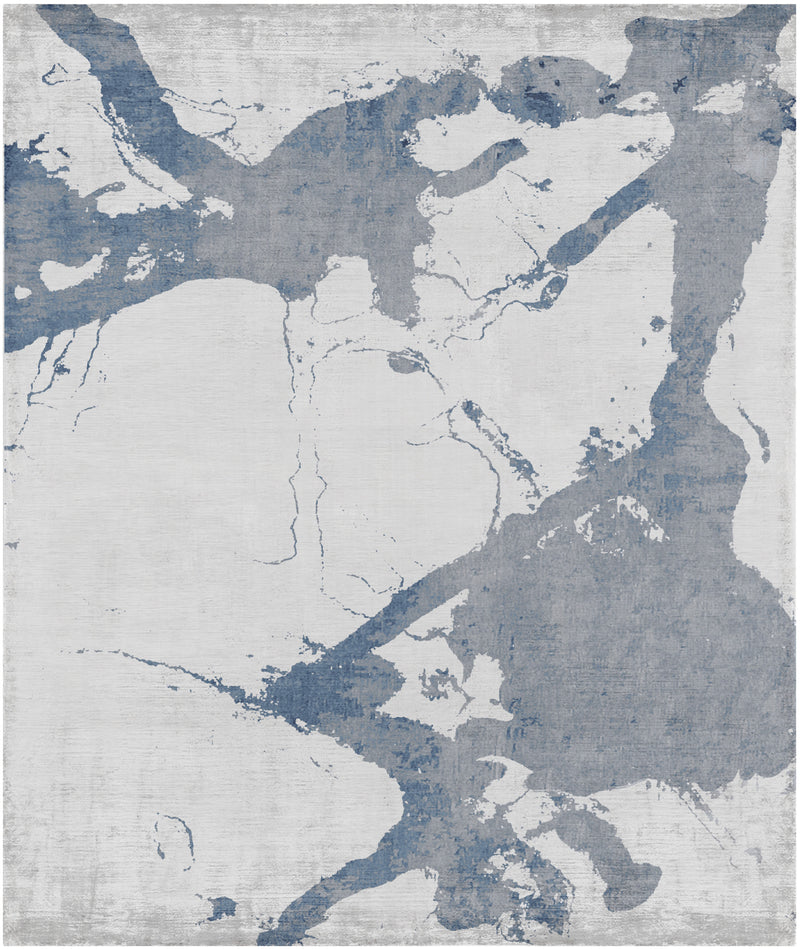 media image for Eastern Side of Nanjing Hand Knotted Rug in Blue design by Second Studio 219