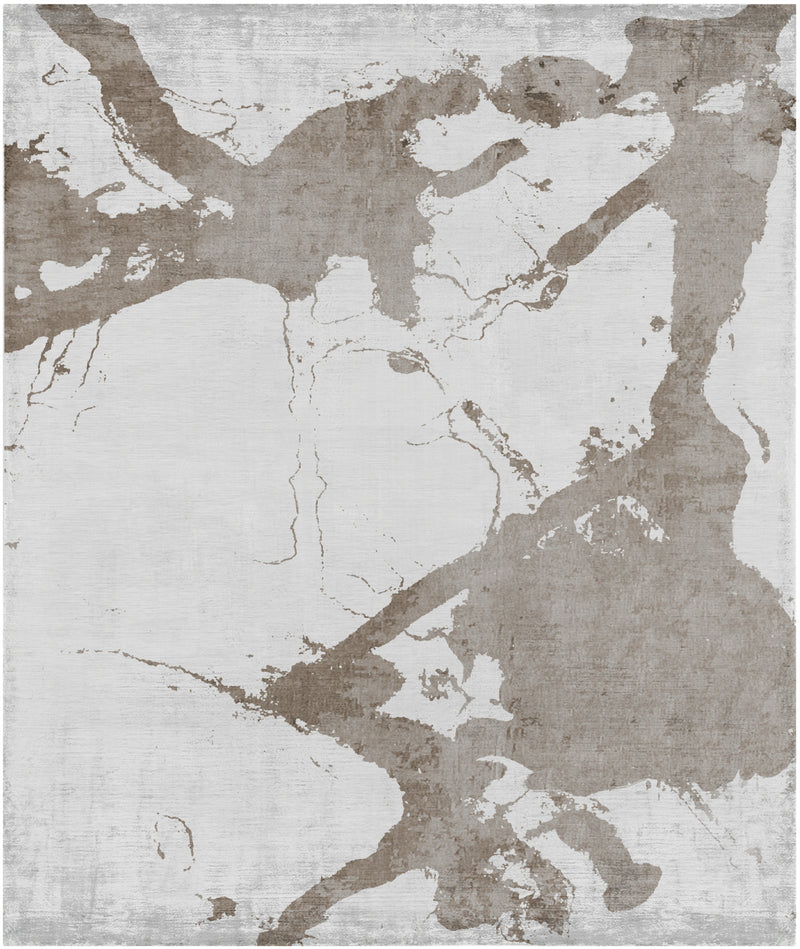 media image for Eastern Side of Nanjing Hand Knotted Rug in Grey design by Second Studio 259