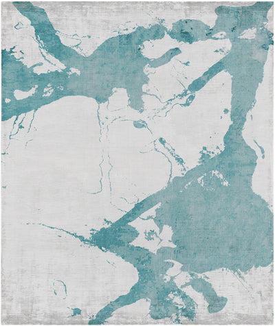product image of Eastern Side of Nanjing Hand Knotted Rug in Light Blue design by Second Studio 55