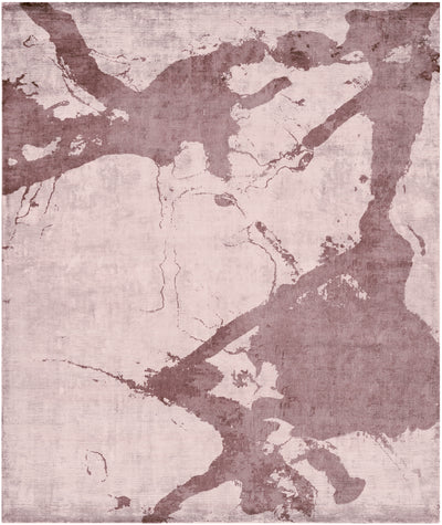 product image of Eastern Side of Nanjing Hand Knotted Rug in Purple design by Second Studio 597