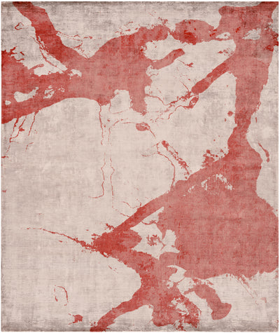 product image of Eastern Side of Nanjing Hand Knotted Rug in Red design by Second Studio 55