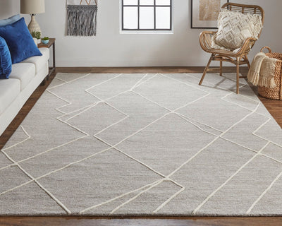 product image for euclid hand tufted gray ivory rug by thom filicia x feizy t11t8004gryivyj00 6 85
