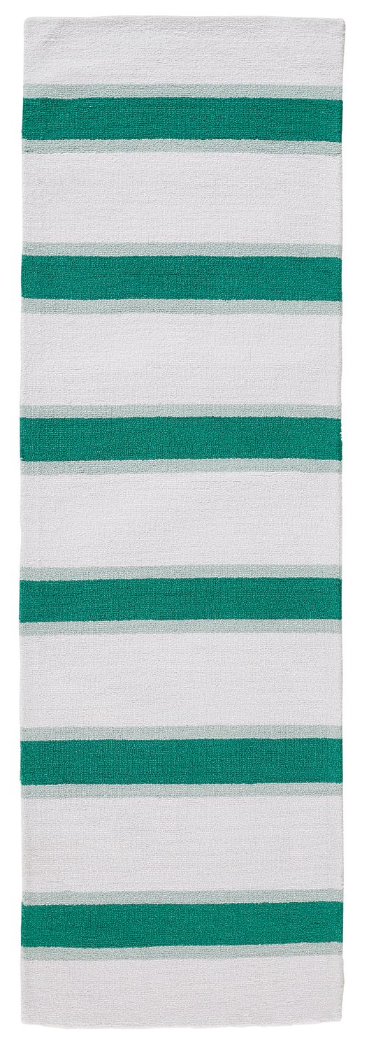 media image for Thea Hand Tufted Green and White Rug by BD Fine Flatshot Image 1 221