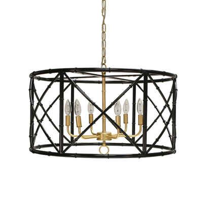 product image of six light bamboo chandelier in various colors 1 547