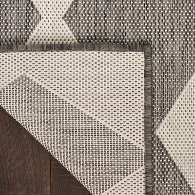 product image for Positano Indoor Outdoor Charcoal Geometric Rug By Nourison Nsn 099446937964 4 42