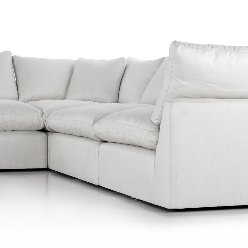 media image for Stevie 5-Piece Sectional Sofa w/ Ottoman in Various Colors Alternate Image 1 274