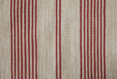 product image for Granberg Hand Woven Stripes Red / Ivory Rug 2 14