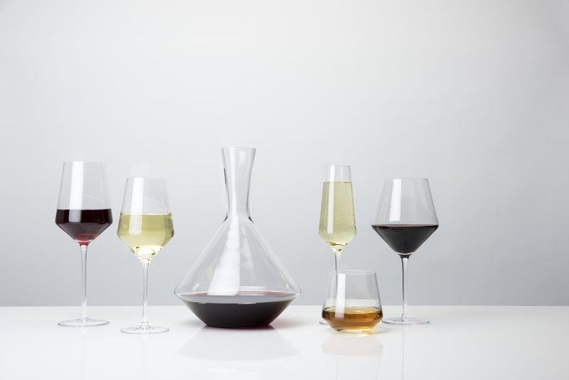 media image for angled crystal wine decanter 4 254