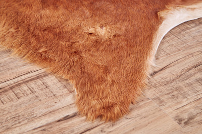 product image for oakdale premium on hair cowhide hand made tawny brown rug by bd fine argrcowhmbn000q01 3 2
