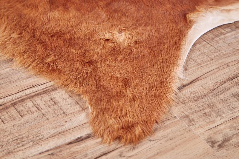 media image for oakdale premium on hair cowhide hand made tawny brown rug by bd fine argrcowhmbn000q01 3 20