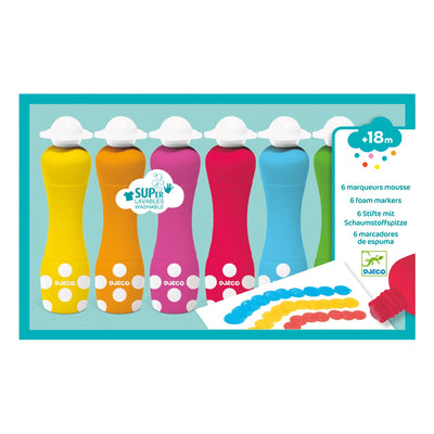 product image of 6 foam markers for little hands 1 569